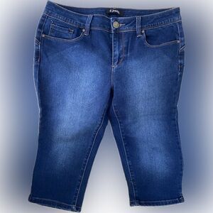 d. jeans Women's Dark Blue Capri Jeans